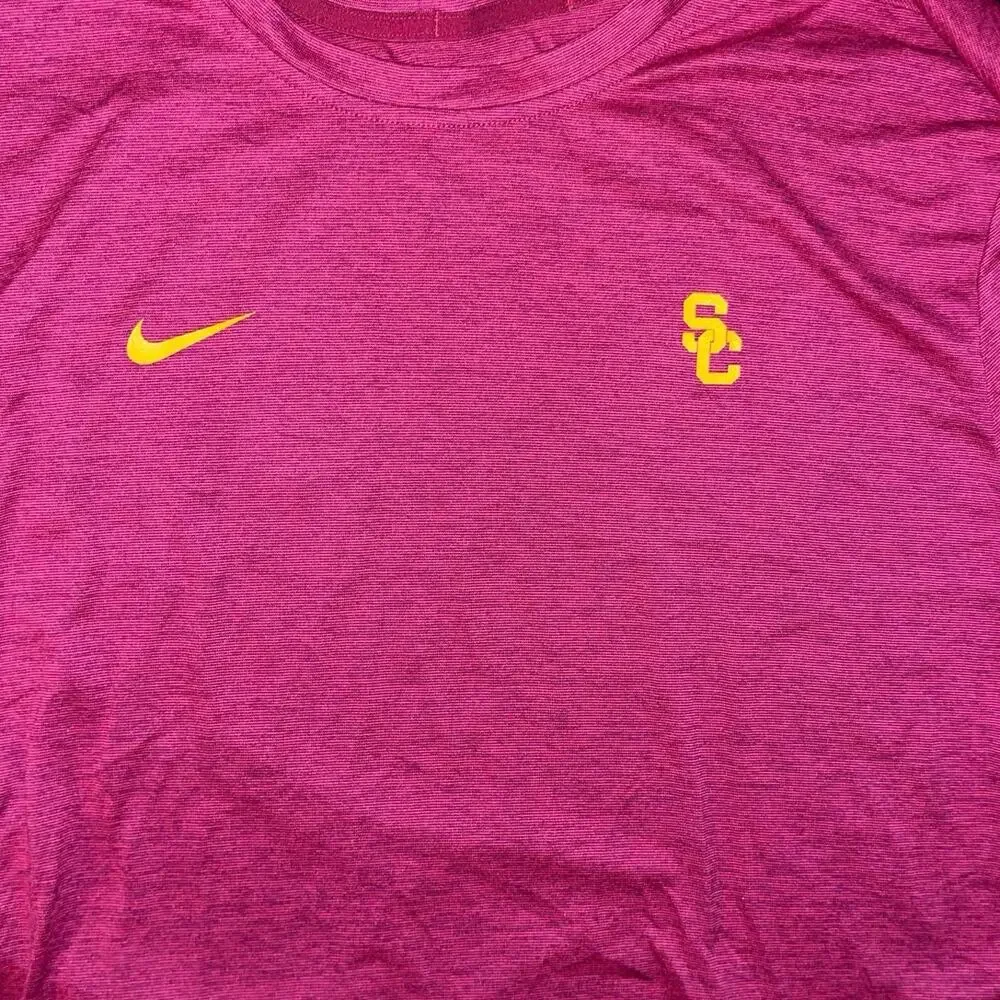 Nike USC Trojans Long Sleeve Dri-Fit Shirt XL Sports Activewear Collegiate